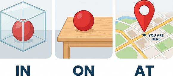 전치사의 3D 공간 모델